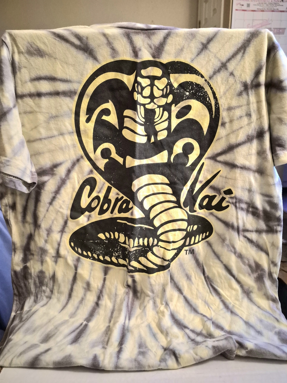 Tie-Dye Short Sleeve Tee - Cream & Black